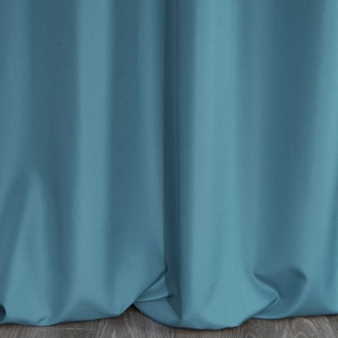 Vorhang DAFNE blau gold 140x250 Ösen