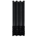 Vorhang DANI schwarz 140x250 Ösen