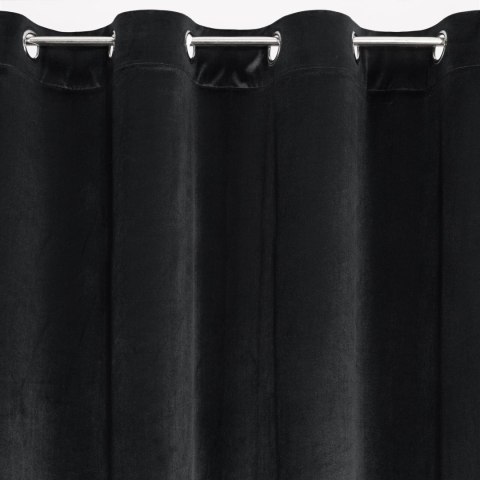 Vorhang DANI schwarz 140x250 Ösen