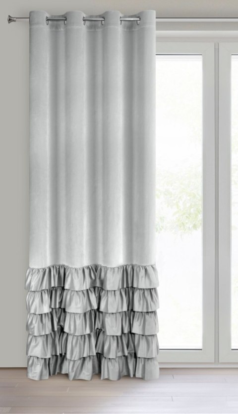 Vorhang DANI silber 140x250 Ösen