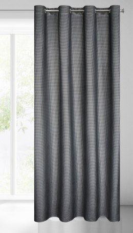 Vorhang DARCY schwarz 140x250 Ösen