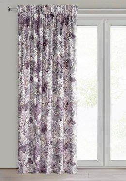 Vorhang DAVOS 2 lila 140X270 Kräuselband Tunnelzug