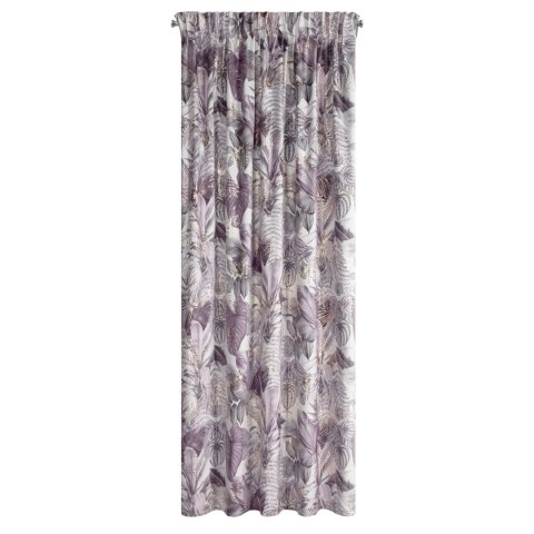 Vorhang DAVOS 2 lila 140X270 Kräuselband Tunnelzug