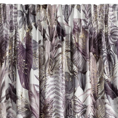 Vorhang DAVOS 2 lila 140X270 Kräuselband Tunnelzug