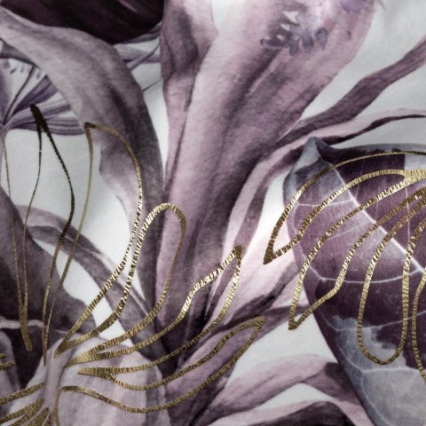 Vorhang DAVOS 2 lila 140X270 Kräuselband Tunnelzug