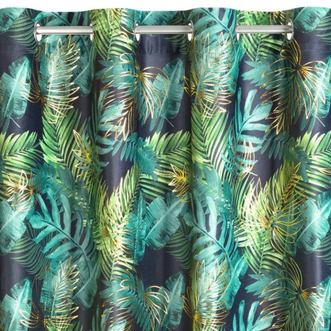 Vorhang DAVOS schwarz ZI 140x250 Ösen