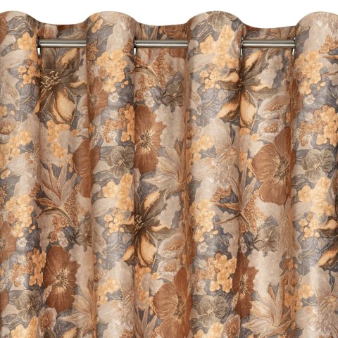 Vorhang DIANA orange 140x250 Ösen