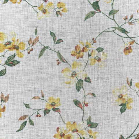 Vorhang DINA weiß gelbT 140x270 Kräuselband