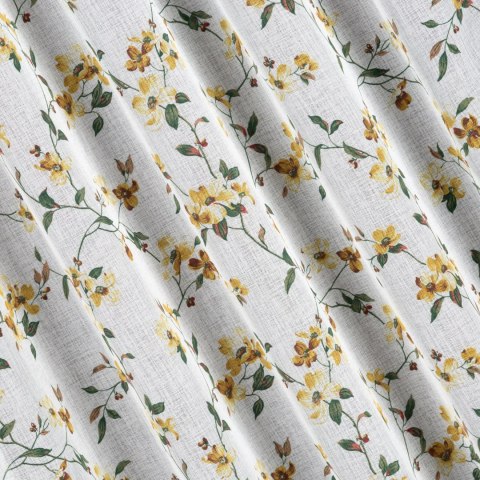 Vorhang DINA weiß gelbT 140x270 Kräuselband