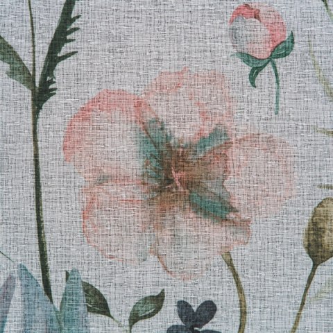 Vorhang DOLLY weiß grün 140x270 Kräuselband