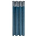 Vorhang ELein blau SZA 140x250 Ösen