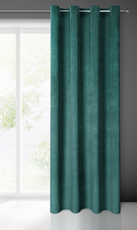 Vorhang ELIZA dunkelminze 140x250 Ösen