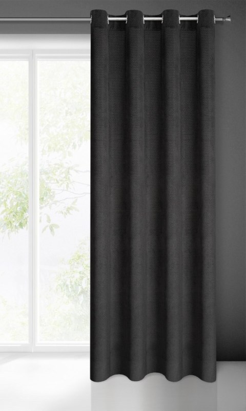 Vorhang ELIZA schwarz 140x250 Ösen