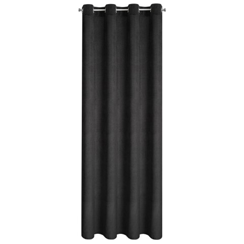 Vorhang ELIZA schwarz 140x250 Ösen
