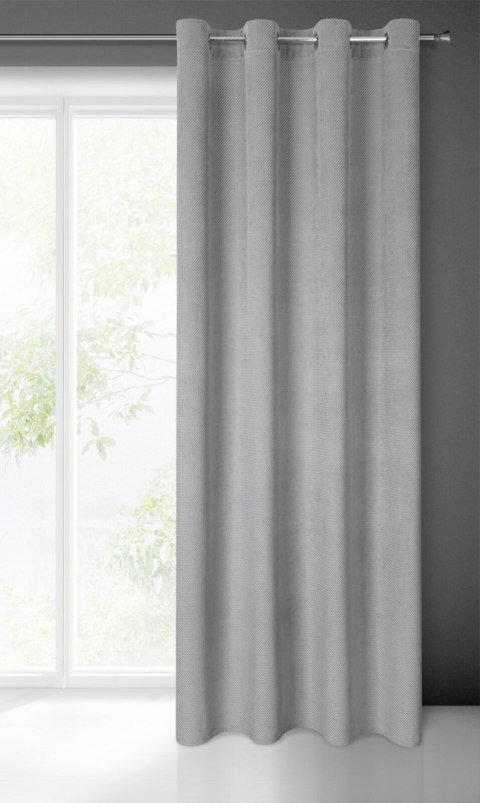 Vorhang ELIZA silber 140x250 Ösen