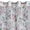 Vorhang EMI weiß rosa 140x250 Ösen