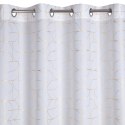Vorhang EVI weiß gold 140x250 Ösen