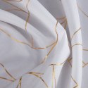 Vorhang EVI weiß gold 140x250 Ösen
