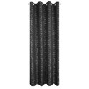 Vorhang EVI schwarz silber 140x250 Ösen