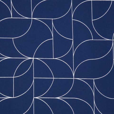 Vorhang EVI marine silber 140x250 Ösen