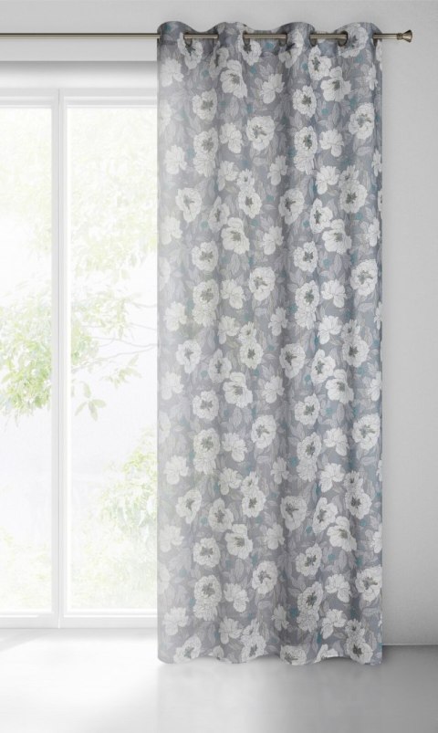 Vorhang FABIA POP weiß 140x250 Ösen