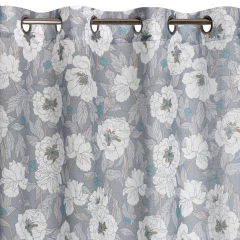 Vorhang FABIA POP weiß 140x250 Ösen