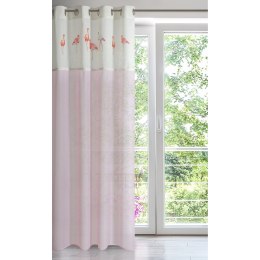 Vorhang FLAMINGO rosa 140x250 Ösen