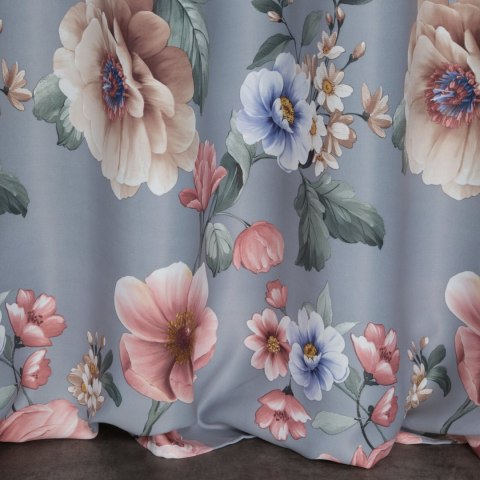 Vorhang GAJA silber rosa 140x250 Ösen