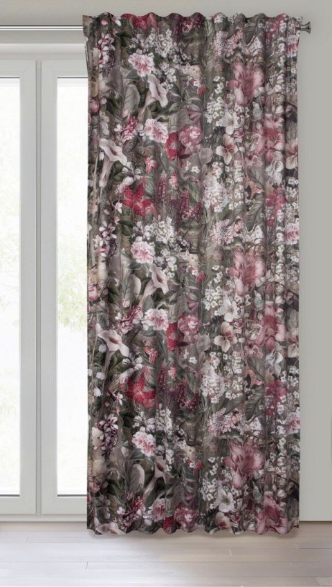 Vorhang GLORY ZI rosa 140x270 Kräuselband SZEL