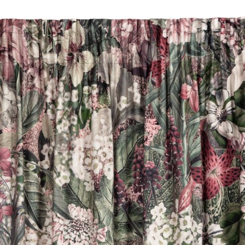 Vorhang GLORY ZI rosa 140x270 Kräuselband SZEL