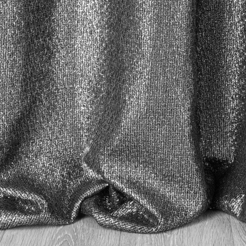 Vorhang GLOSSY CZ silber 140x250 Ösen