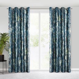 Vorhang GRACE dunkelblau 140x250 Ösen