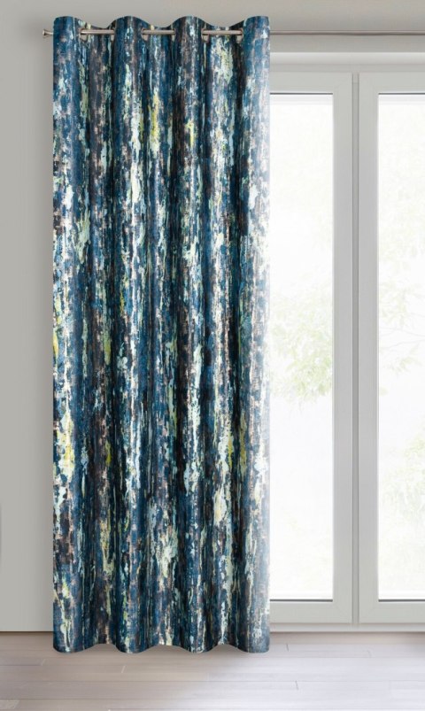 Vorhang GRACE dunkelblau 140x250 Ösen