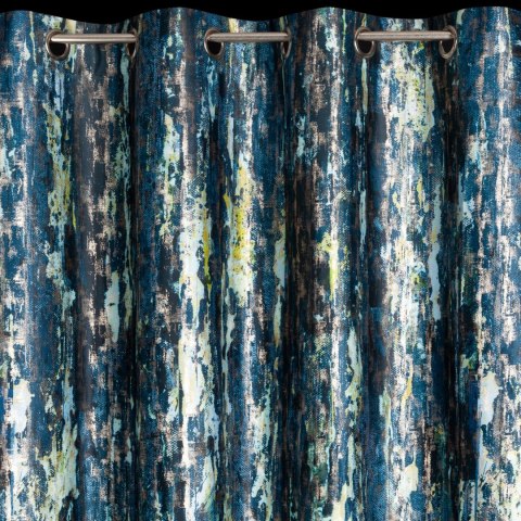 Vorhang GRACE dunkelblau 140x250 Ösen