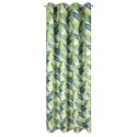 Vorhang HANNA weiß grün 140x250 Ösen