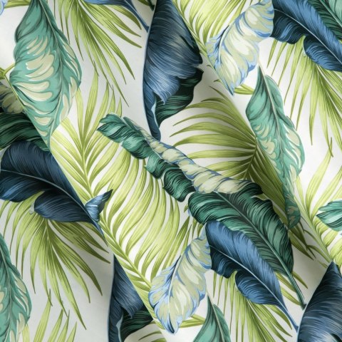 Vorhang HANNA weiß grün 140x250 Ösen