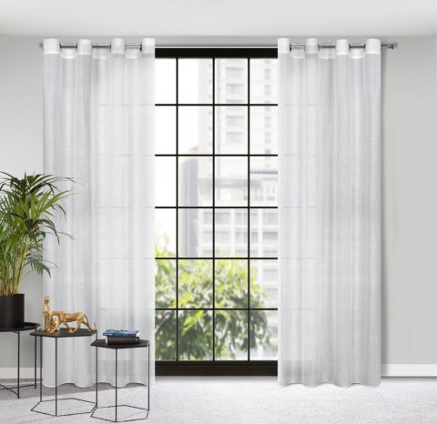 Vorhang CINDY weiß 140x250 Ösen