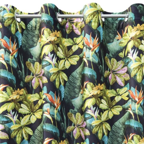 Vorhang LIVY schwarz Z 140x250 Ösen