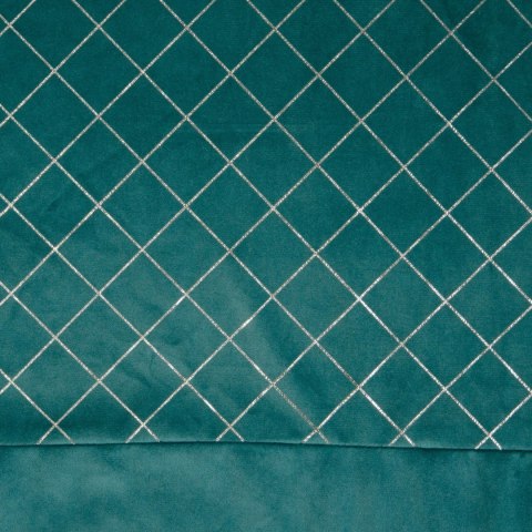 Vorhang HAZEL türkis silber 140x250 Ösen