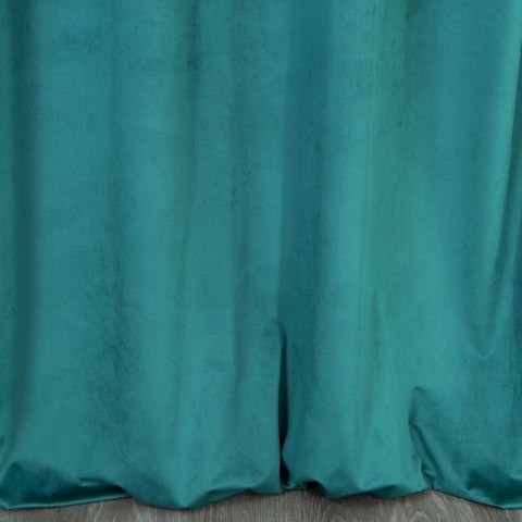 Vorhang HAZEL türkis silber 140x250 Ösen