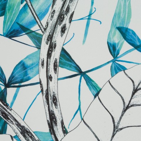 Vorhang IGA weiß blau 140x250 Ösen