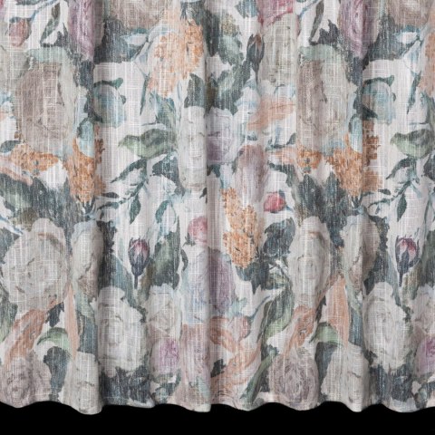 Vorhang IRMA grün beige 140x270 Kräuselband SZEL