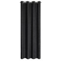 Vorhang ISLA schwarz 140x250 Ösen