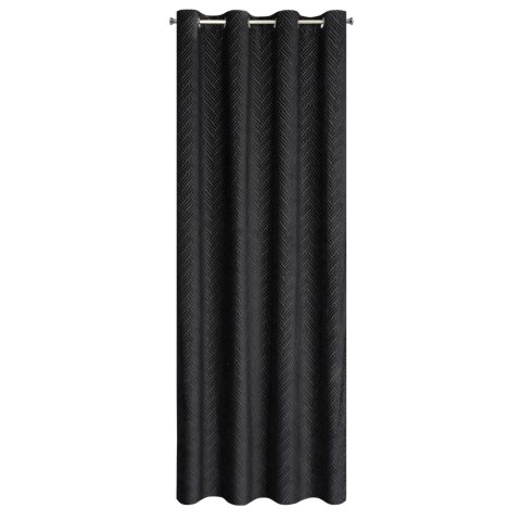 Vorhang ISLA schwarz 140x250 Ösen