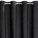 Vorhang ISLA schwarz 140x250 Ösen