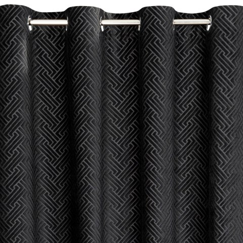 Vorhang ISLA schwarz 140x250 Ösen