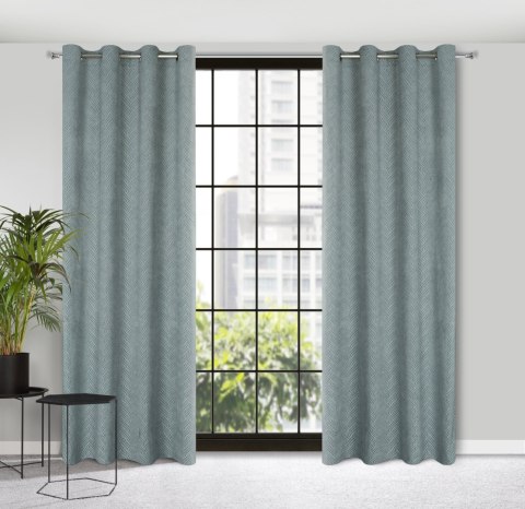 Vorhang ISLA stahl 140x250 Ösen