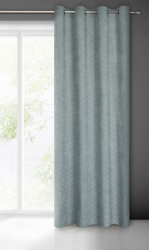 Vorhang ISLA stahl 140x250 Ösen