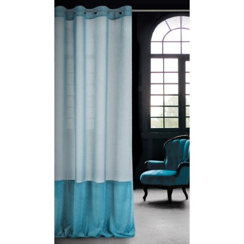 Vorhang JOLIE1 türkis 135x250 Ösen