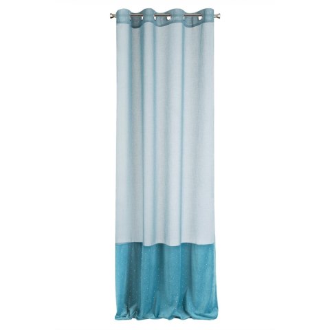 Vorhang JOLIE1 türkis 135x250 Ösen